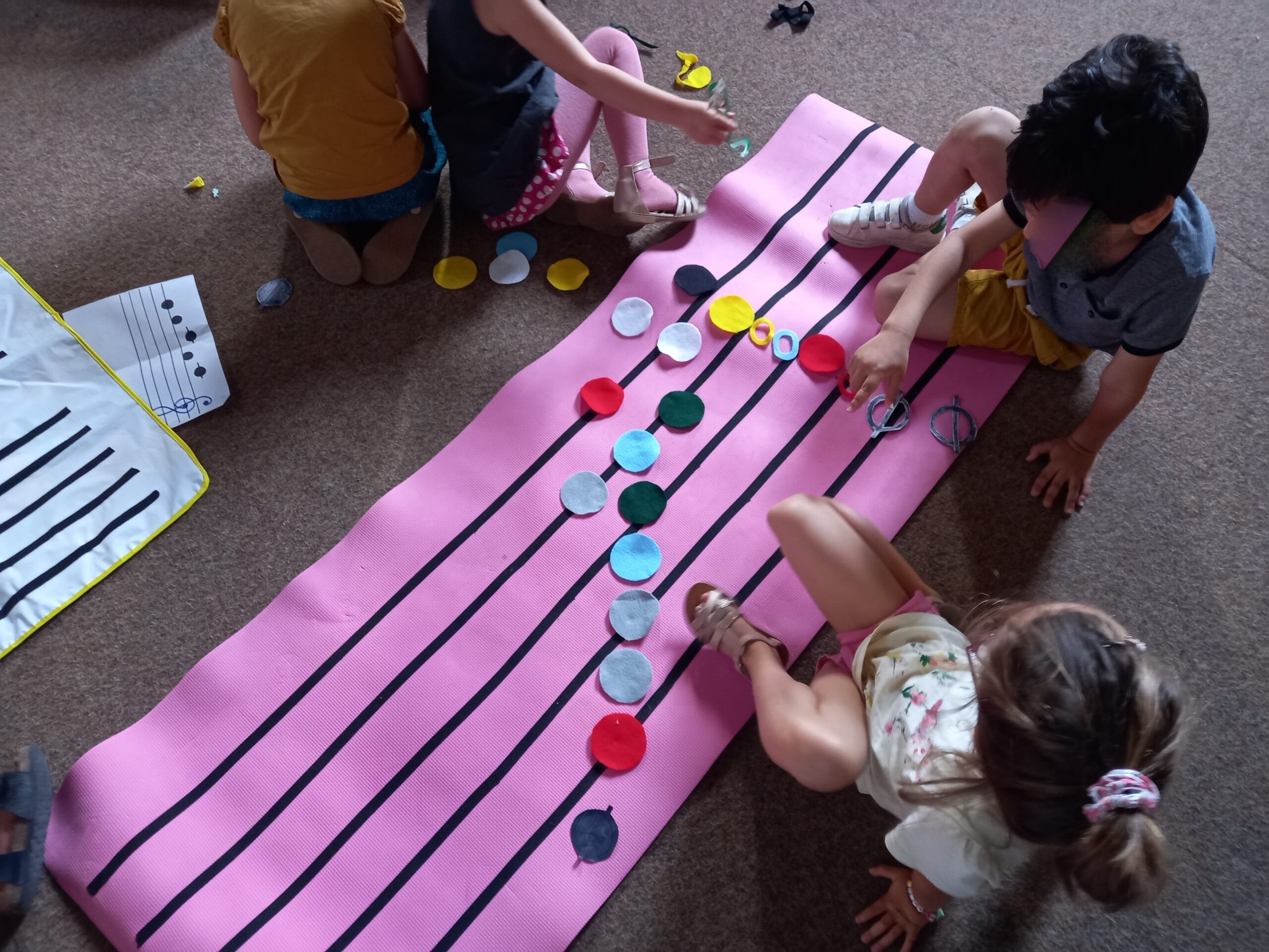 portée musicale géante