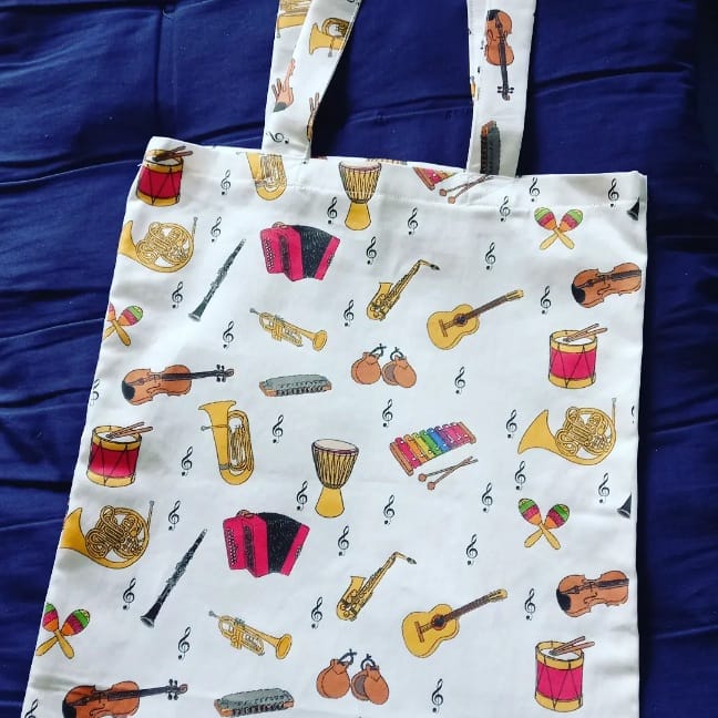 sac musique tote bag