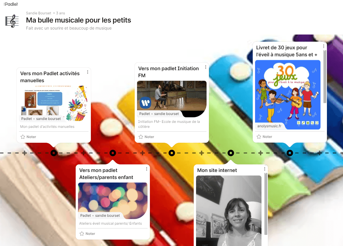 Padlet idées éveil musical