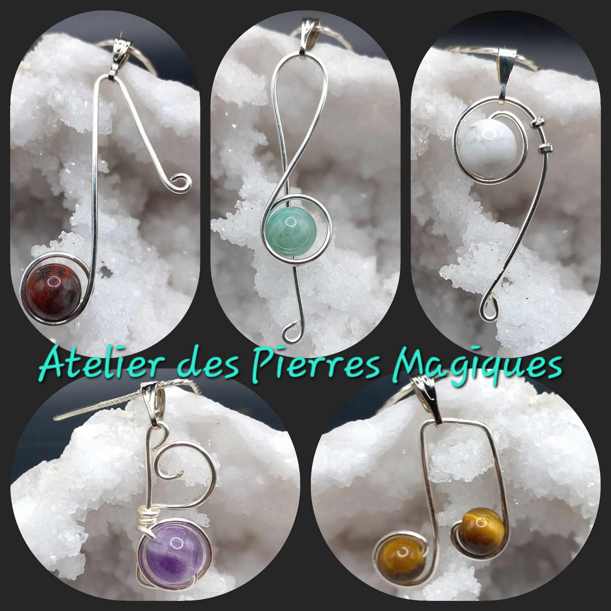 Pendentifs motifs musique