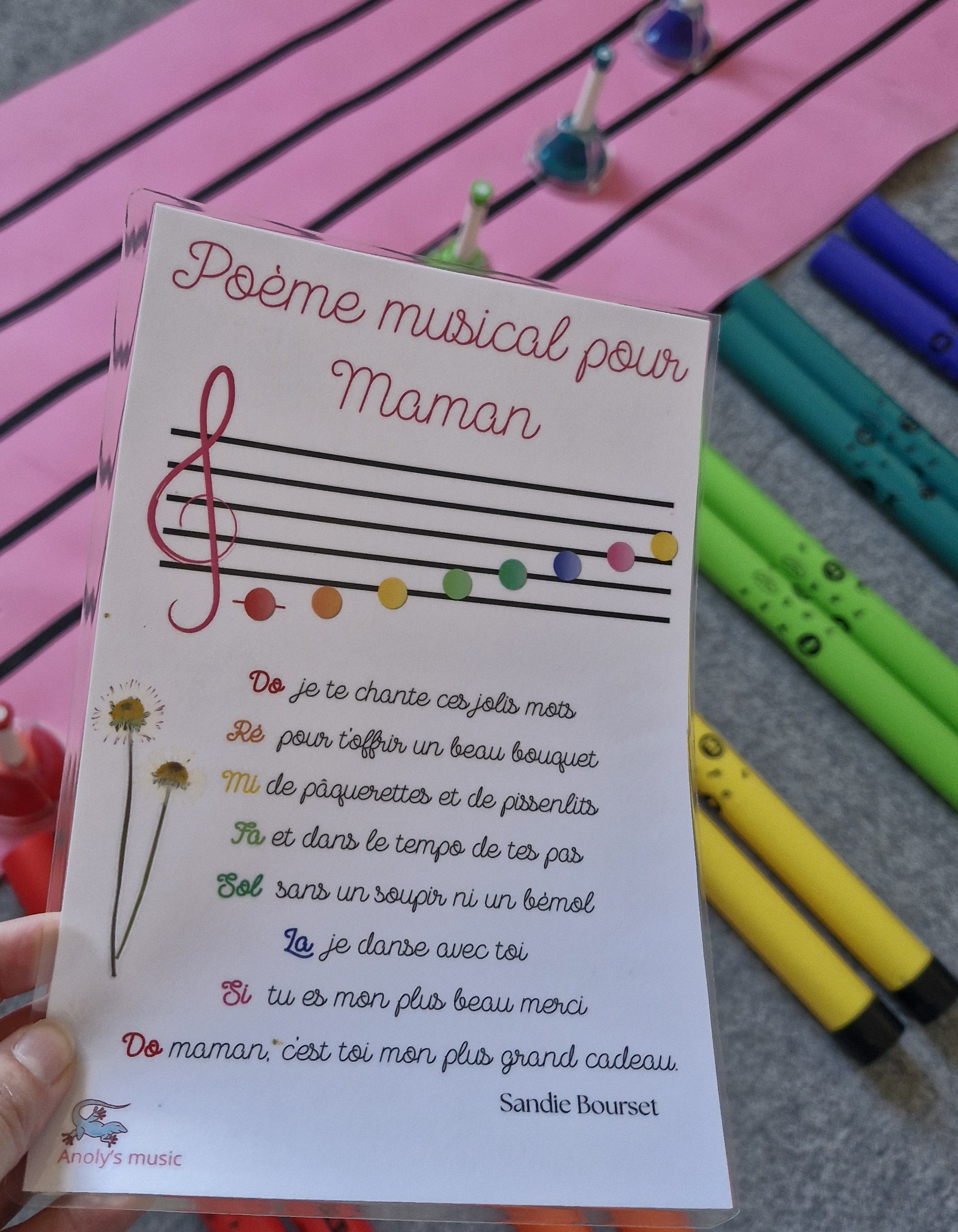 poème musical fête des mères